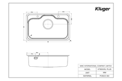 Chậu rửa bát Kluger KT8050FB-S80