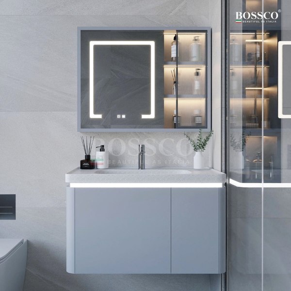 Tủ lavabo Bossco BC-A02X màu xám