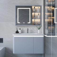 Tủ lavabo Bossco BC-A02X màu xám