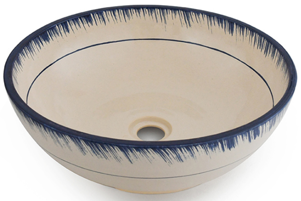 Chậu lavabo Kanly GV101 gốm mỹ thuật