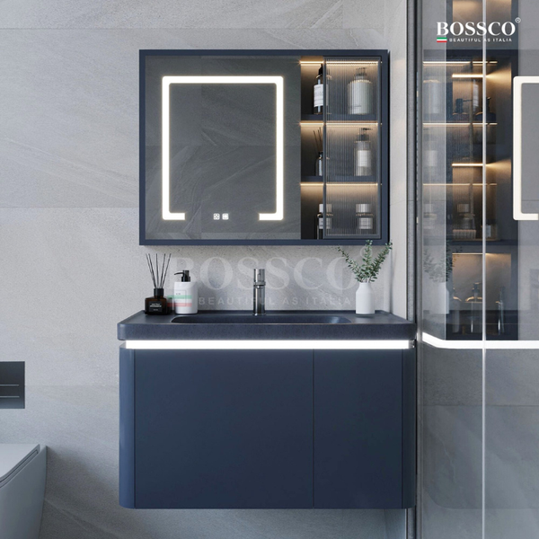 Tủ lavabo Bossco BC-A02XĐ xám đậm