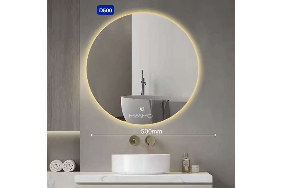 Gương phòng tắm Maamo MTT led tròn