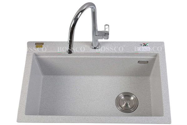 Chậu rửa chén Bossco BC-B8252XKS 1 hộc xám kim sa