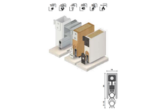 Thanh chắn bụi Hafele 950.35.014 RP8SI 1070mm