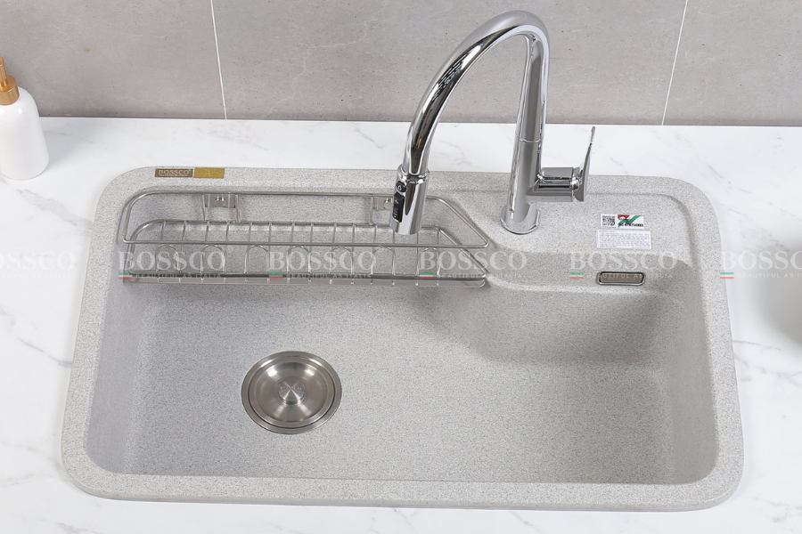 Chậu rửa chén Bossco BC-KT8150XKS 1 hộc