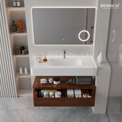 Tủ lavabo Bossco BC-D01VG màu vân gỗ