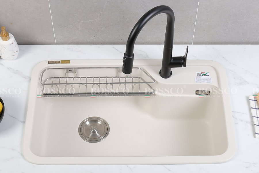 Chậu rửa chén Bossco BC-KT8150TKS 1 hộc