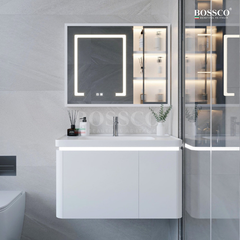Tủ lavabo Bossco BC-A02T màu trắng
