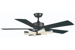 Quạt trần Benny BF-C43V 5 cánh Romantico màu vân gỗ có đèn