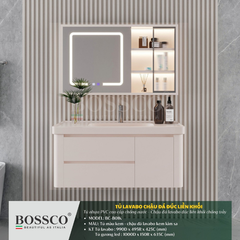 Tủ lavabo Bossco BC-B01K màu kem