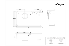 Chậu rửa bát Kluger KH8050FS Basic