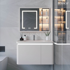Tủ lavabo Bossco BC-A02K màu kem
