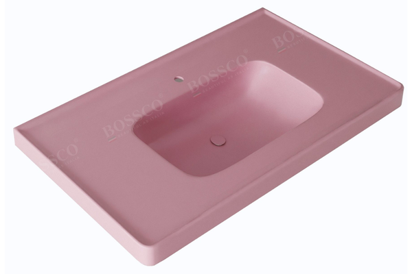 Chậu lavabo Bossco BC-LA8050HKS màu hồng kim sa