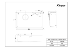 Chậu rửa bát Kluger KH8050FS Plus