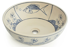 Chậu lavabo Kanly GV102 gốm mỹ thuật