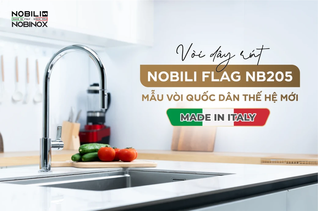 Vòi rửa chén Nobili FLAG NB205 nóng lạnh