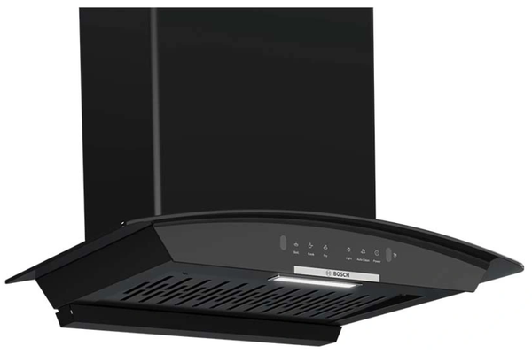 Máy hút mùi Bosch DWA68IJ60I kính cong 600mm màu đen Serie 4