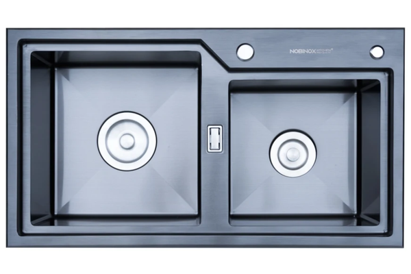 Chậu rửa chén Nobinox LUMIA NJ513B 2 hộc