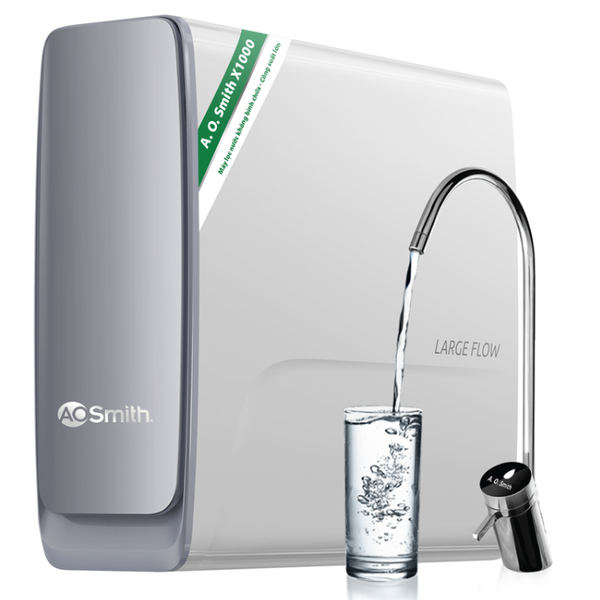 Máy lọc nước AOSmith X1000 đặt gầm