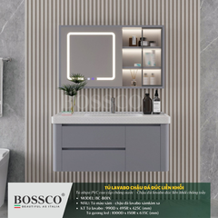Tủ lavabo Bossco BC-B01X màu xám
