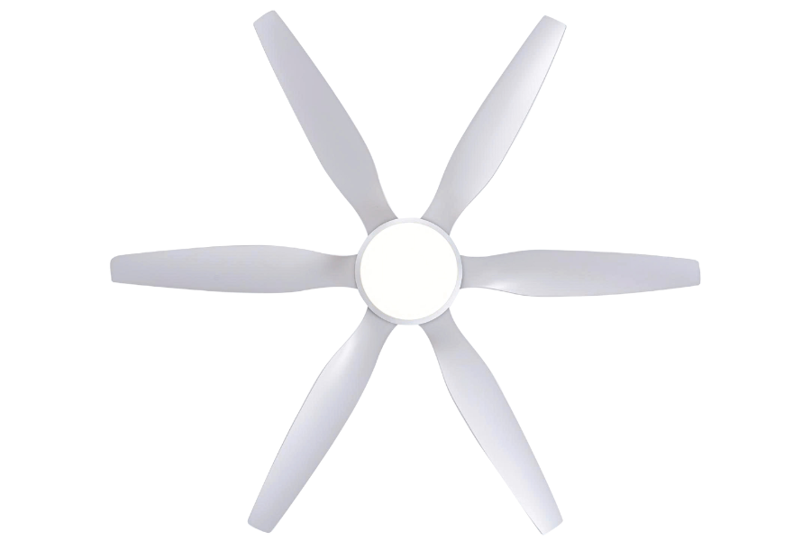 Quạt trần Asia Lighting QT19-T-01 6 cánh màu trắng