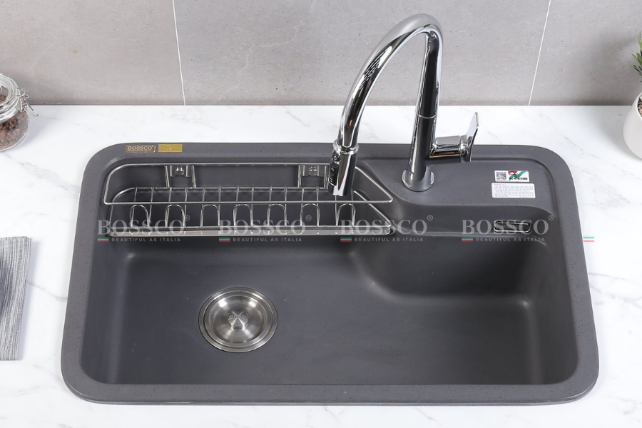 Chậu rửa chén Bossco BC-KT8150XĐ 1 hộc