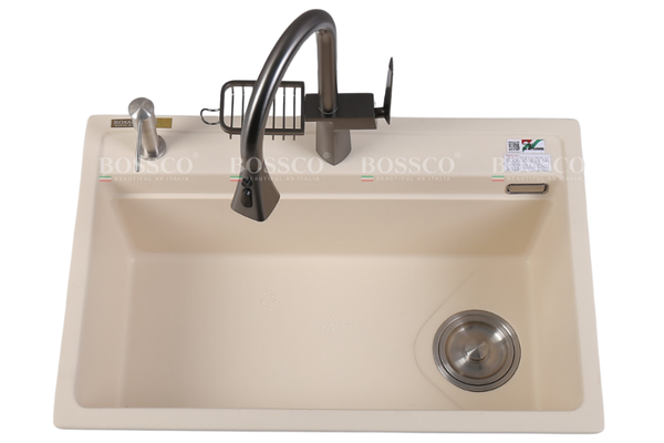 Chậu rửa chén Bossco BC-MT7550KKS 1 hộc