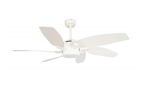 Quạt trần Benny BF-C52B6(W) 6 cánh Milano màu trắng có đèn