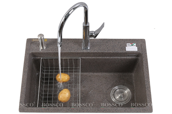 Chậu rửa chén Bossco BC-MT7550NKS 1 hộc