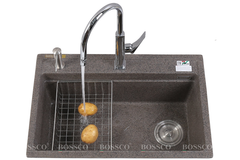 Chậu rửa chén Bossco BC-MT7550NKS 1 hộc
