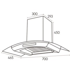 Máy hút mùi Canzy CZ-ML8-70DC