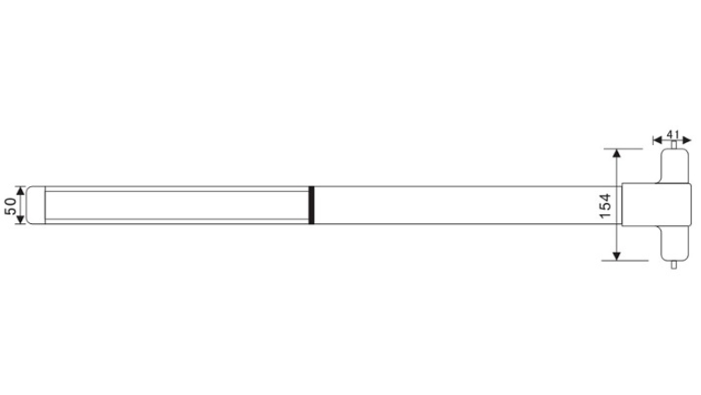 Thanh Thoát Hiểm Imundex 707.19.600 - Inox 304-Bề mặt mờ