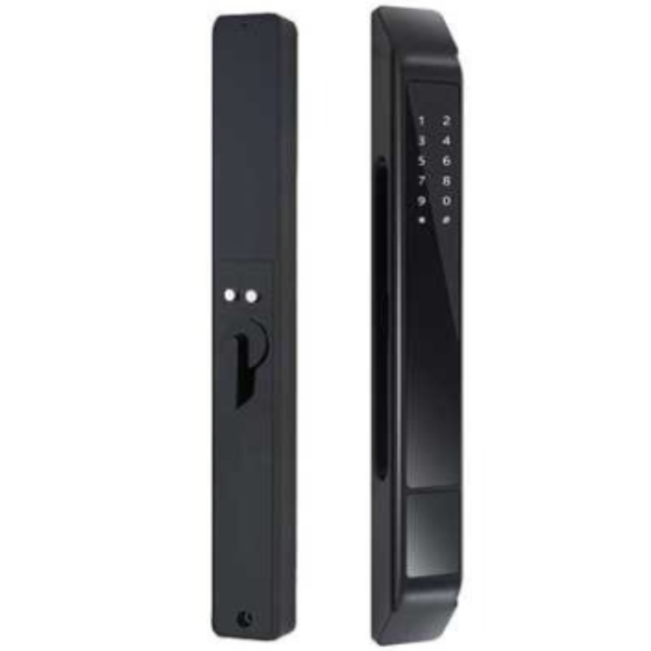 Khóa cửa nhôm vân tay hubert HB CN79 Black App wifi