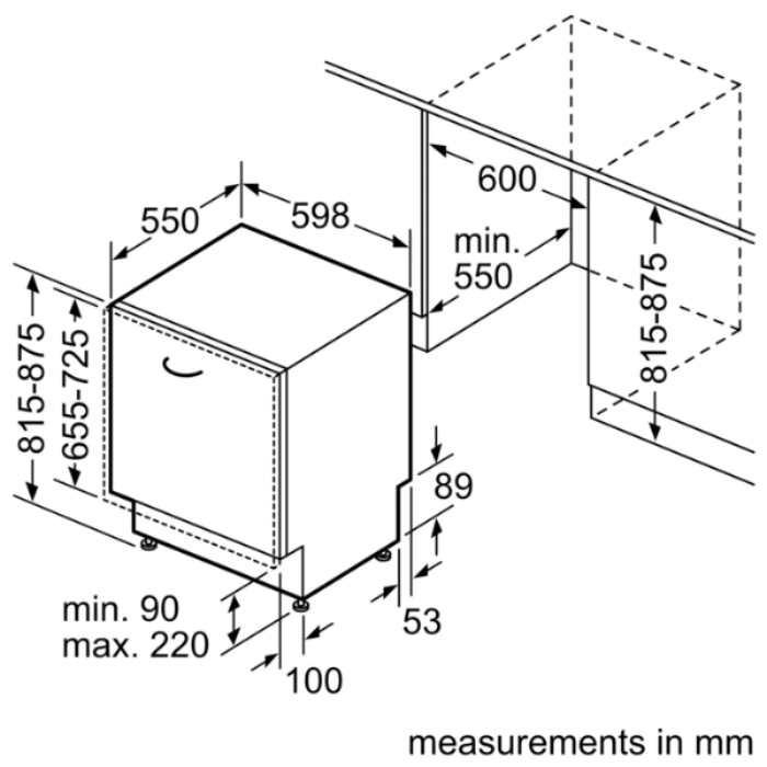 Máy rửa chén Bosch SMV6ZCX42E Series 6, âm tủ công nghệ Zeolith, Home connect