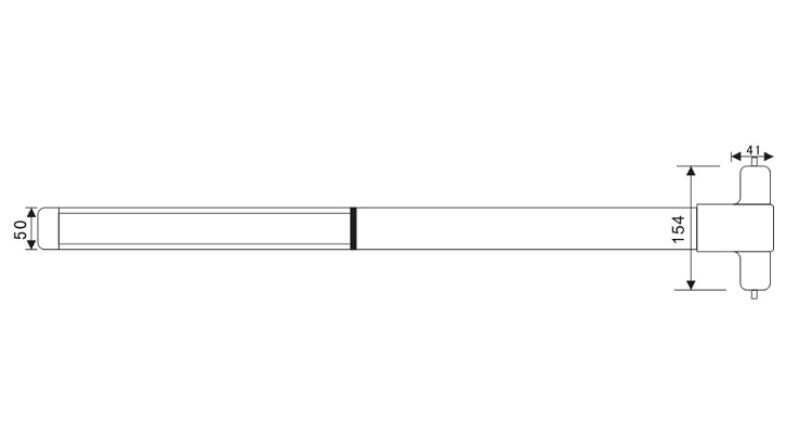 Thanh Thoát Hiểm Imundex 707.19.601 - Inox 304-Bề mặt mờ