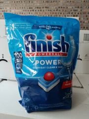 Viên rửa bát Finish 11158R Power All in 1 túi 100 viên