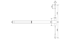 Thanh Thoát Hiểm Imundex 707.19.700 - Inox 304-Bề mặt mờ
