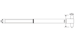 Thanh thoát hiểm Imundex 707.19.301 - Inox 304-Bề mặt mờ