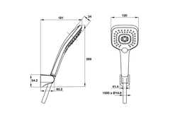 Bộ sen tay Airsense 120S Hafele 485.60.610