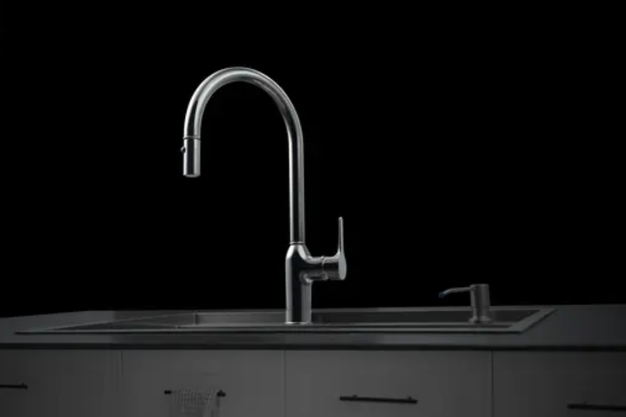 Vòi rửa chén Nobili RING NB130LTB nóng lạnh