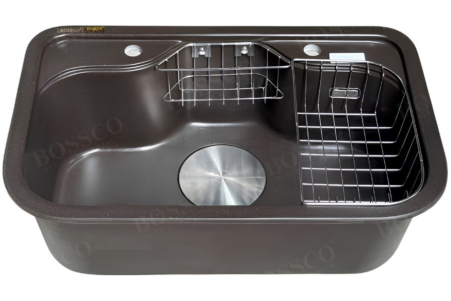Chậu rửa chén Bossco BC-PT7850NKS 1 hộc nâu kim sa