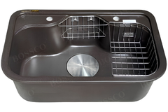 Chậu rửa chén Bossco BC-PT7850NKS 1 hộc nâu kim sa