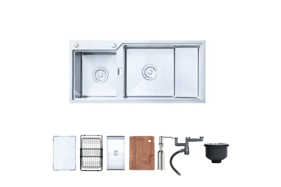 Chậu rửa chén Nobinox RAZIA NJ575 2 hộc