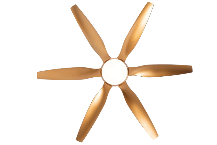 Quạt trần Asia Lighting QT19-DV-01 6 cánh màu đồng vàng