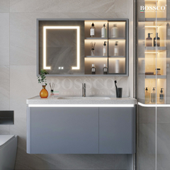 Tủ lavabo Bossco BC-A01X màu xám