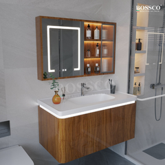 Tủ lavabo Bossco BC-A01VG màu vân gỗ