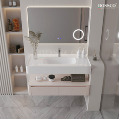 Tủ lavabo Bossco BC-D01K màu kem