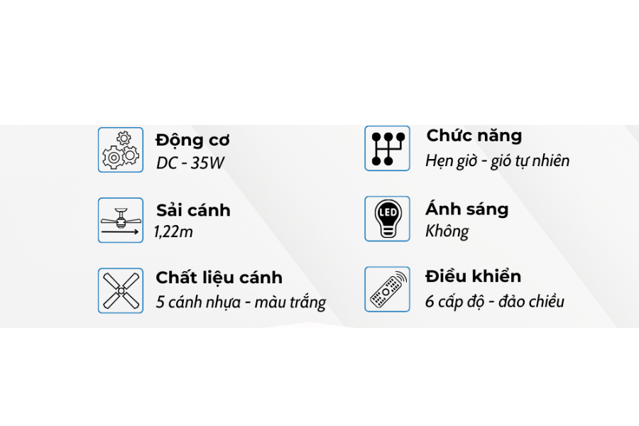 Quạt trần Klasse 48KSA 352W – KD