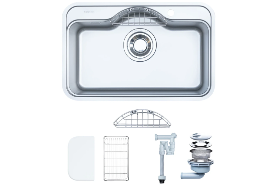 Chậu rửa chén Nobinox ROSA NN975D 1 hộc