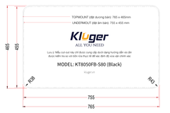 Chậu rửa bát Kluger KT8050FB-S80